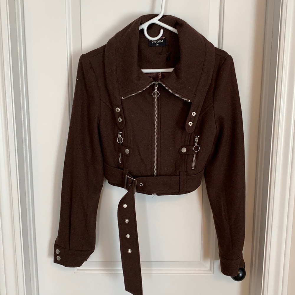 Oxygene Brown Jacket